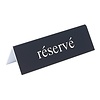 HorecaTraders Table plate reserve | Plastic | 4 x 13 x 3.5 cm