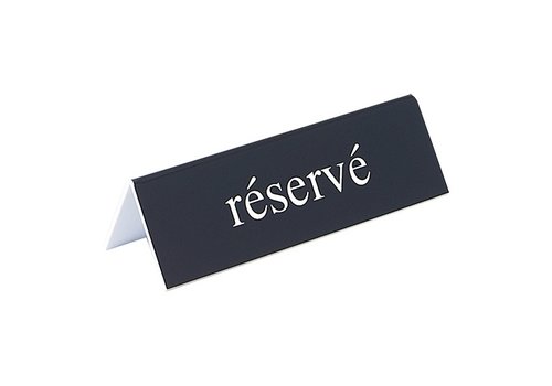  HorecaTraders Table plate reserve | Plastic | 4 x 13 x 3.5 cm 