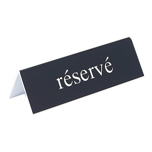  HorecaTraders Table plate reserve | Plastic | 4 x 13 x 3.5 cm 