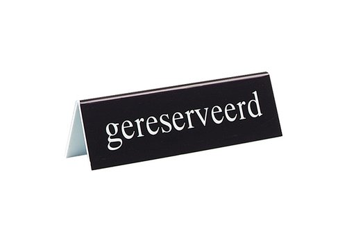  HorecaTraders Tischtafel reserviert | Kunststoff | 4 x 13 x 3,5 cm 