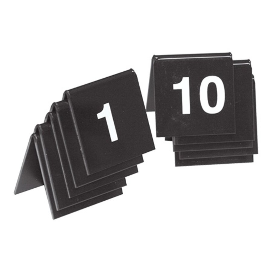 Tafelbordnummer set | 01~10 | Polystyreen