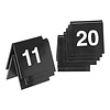 Ensemble de numéros de table | 11~20 | Plastique | Noir