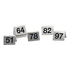HorecaTraders Table number set | Stainless steel | 51~100
