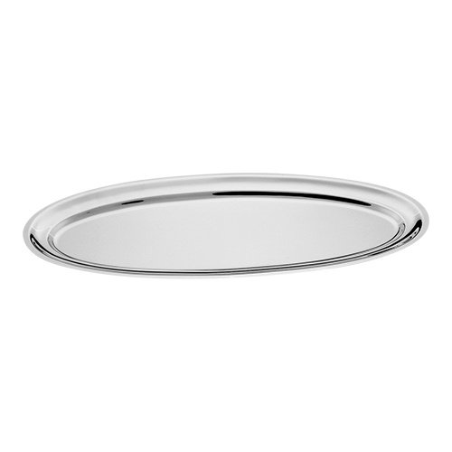  HorecaTraders Serving tray | stainless steel | Oval | 100 x 34 cm 