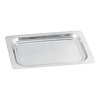 HorecaTraders Plateau de service | acier inoxydable | 0,26 kg | 22,5 x 18 cm