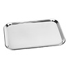 HorecaTraders Serving tray | stainless steel | 0.4kg | 30 x 21 cm