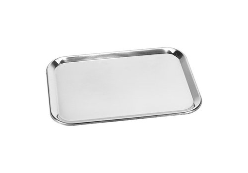  HorecaTraders Serving tray | stainless steel | 0.4kg | 30 x 21 cm 