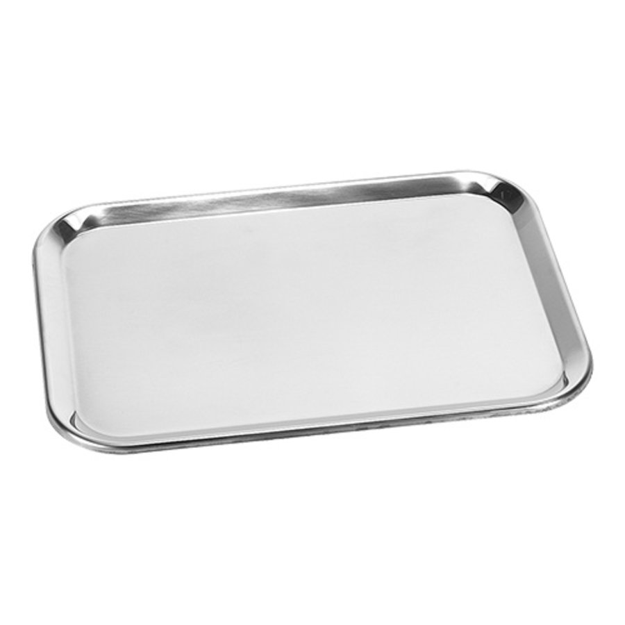 Serving tray | stainless steel | 0.4kg | 30 x 21 cm