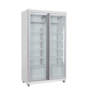 HorecaTraders réfrigérateur | 2 portes vitrées | Éclairage LED | Forcé | 1027 x 459 x 1755 mm