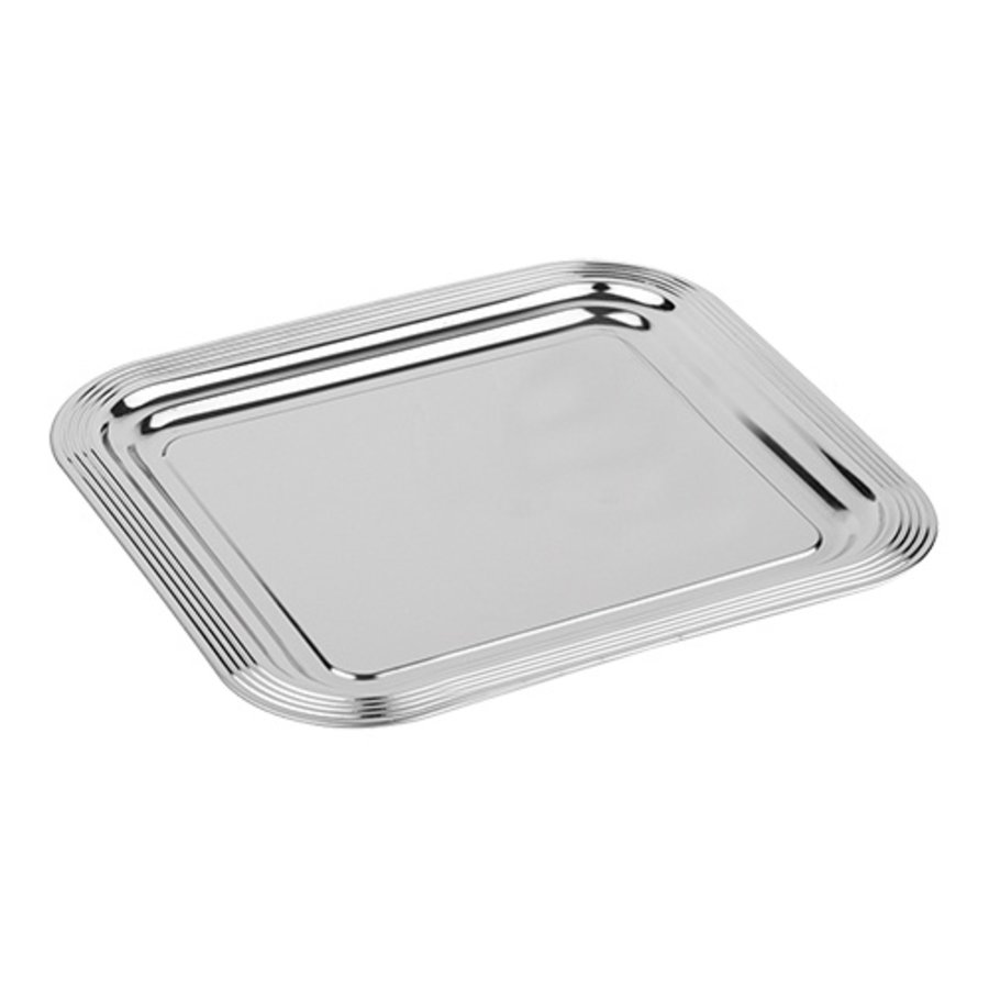 Serviertablett | Verchromt | 0,33 kg | 35 x 32 cm