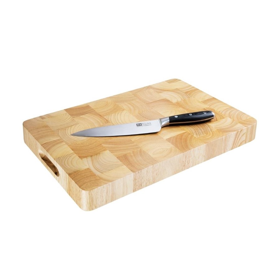 Planche à découper | Bois d'hévéa | Rectangulaire | 30,5 x 45,5 cm