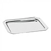HorecaTraders Serviertablett | Edelstahl | 0,67 kg | 37 x 27 cm