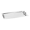 HorecaTraders Serving tray | Stackable | stainless steel | 62x42cm