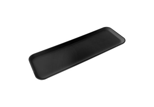  HorecaTraders Serviertablett | Schwarz | Kunststoff | 1,06 kg | 64,5 x 23 cm 