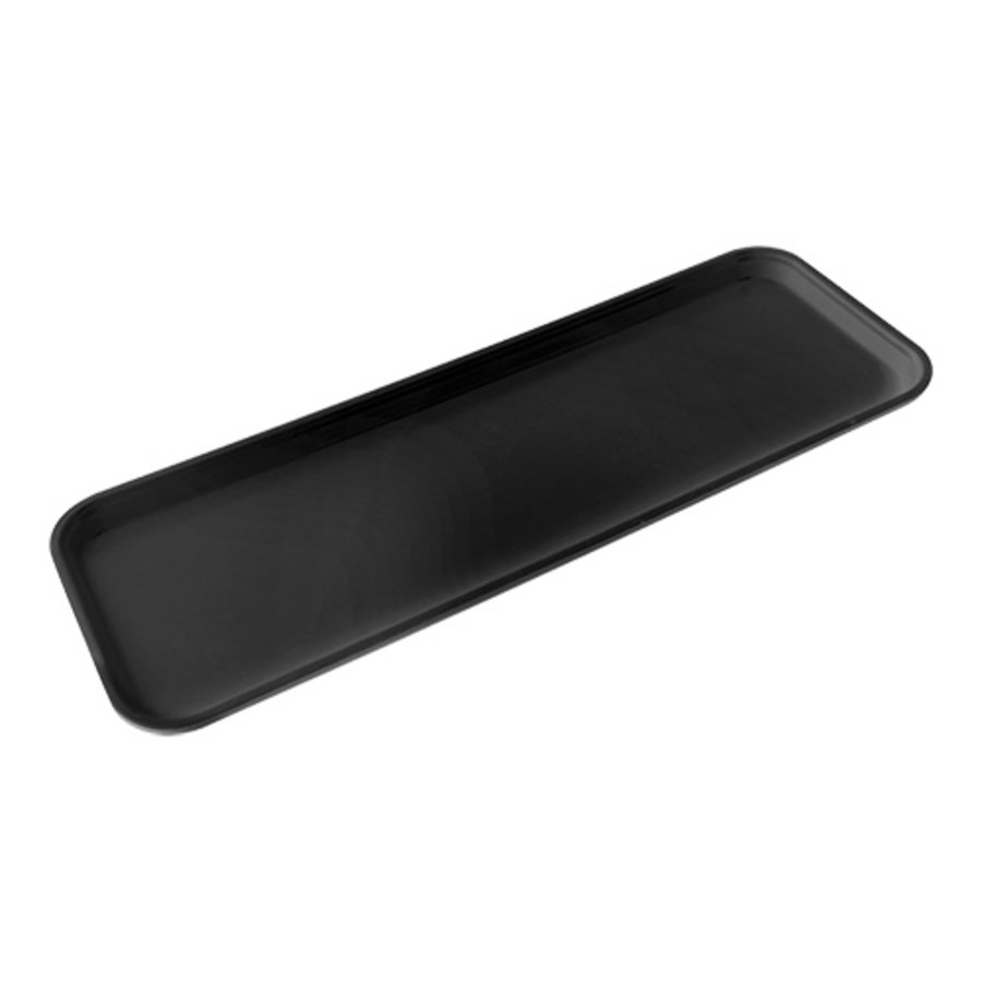 Serving tray | Black | Plastic | 1.06 kg | 64.5 x 23 cm