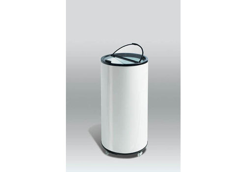  HorecaTraders Cool box Cans/Bottles | Round | White | Ø565 x 836mm 