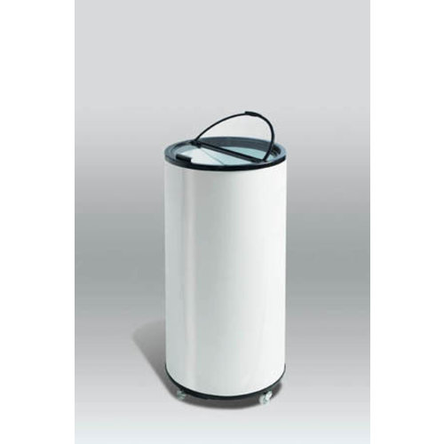  HorecaTraders Cool box Cans/Bottles | Round | White | Ø565 x 836mm 