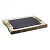 HorecaTraders Serving tray | Wood | Slate | 40 x 25 cm