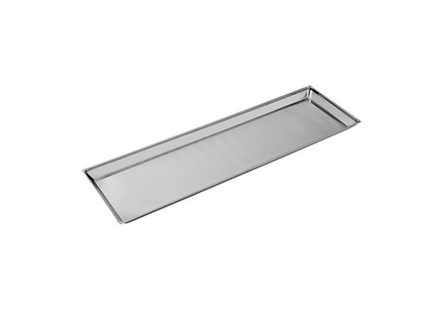  HorecaTraders Plateau de service | acier inoxydable | 1,5 kg | 73 x 21 cm 