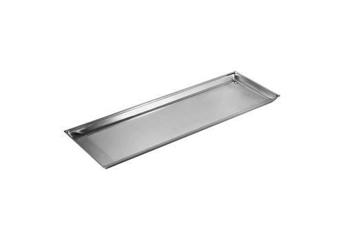  HorecaTraders Plateau de service | acier inoxydable | 73 x 25 x 1,5 cm 