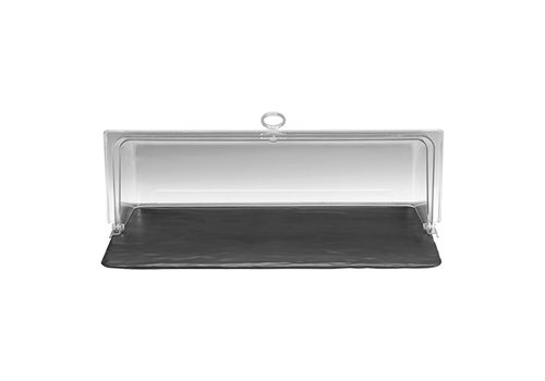  HorecaTraders Serviertablett | Schwarz | Kunststoff | GN1/1 | 53 x 32,5 cm 