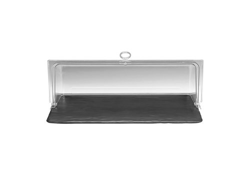  HorecaTraders Serving tray | Black | Plastic | GN1/1 | 53 x 32.5 cm 