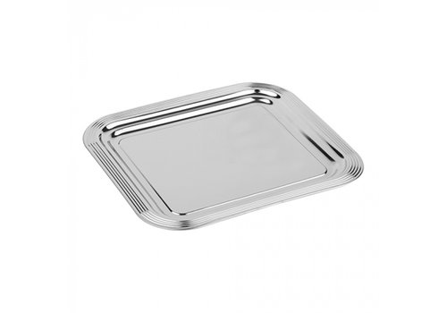  HorecaTraders Plateau de service | Chromé | 41 x 31 cm 