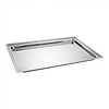 HorecaTraders Serving tray | Stainless steel | 44.5 x 29.5 cm