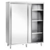 Bartscher Armoire à vaisselle | 3 étagères de support | acier inoxydable | 1600 x 700 x 2000 mm