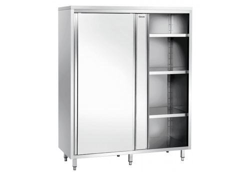  Bartscher Crockery cabinet | 3 shelves | stainless steel | 1600x700x2000mm 