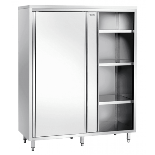  Bartscher Crockery cabinet | 3 shelves | stainless steel | 1600x700x2000mm 