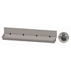 HorecaTraders Bac à laver en acier inoxydable 304 avec 4 robinets | 240x19,7x47,4 cm