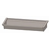 HorecaTraders SS 304 Washing trough without taps | 120x19.7x47.4 cm