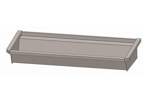  HorecaTraders Bac à laver en acier inoxydable 304 sans robinetterie | 120x19,7x47,4 cm 