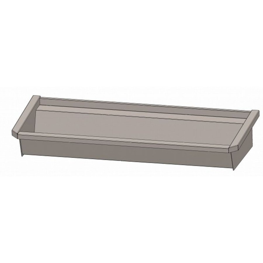 SS 304 Washing trough without taps | 120x19.7x47.4 cm