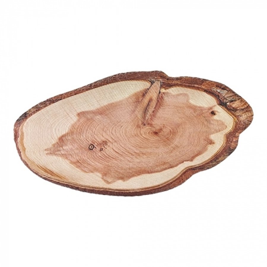 Plateau de service | Mélamine | Conception en bois | 53 x 27 cm