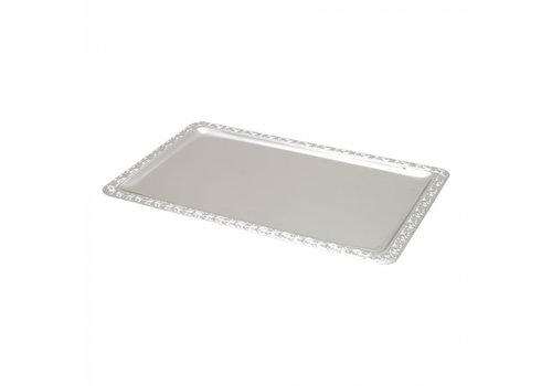 HorecaTraders Serving tray | stainless steel | 1.05kg | GN1/1 | 53 x 32.5 cm 