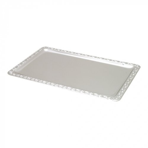  HorecaTraders Serving tray | stainless steel | 1.05kg | GN1/1 | 53 x 32.5 cm 