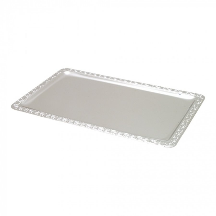 Serving tray | stainless steel | 1.05kg | GN1/1 | 53 x 32.5 cm