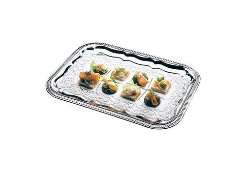  HorecaTraders Plateau de service | Chromé | GN1/1 | 32,5 x 53 cm 
