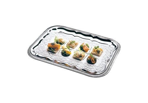  HorecaTraders Serving tray | Chrome plated | GN1/1 | 32.5x53cm 