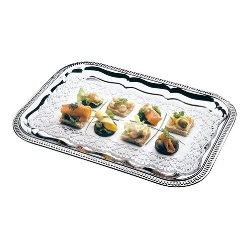  HorecaTraders Serving tray | Chrome plated | GN1/1 | 32.5x53cm 