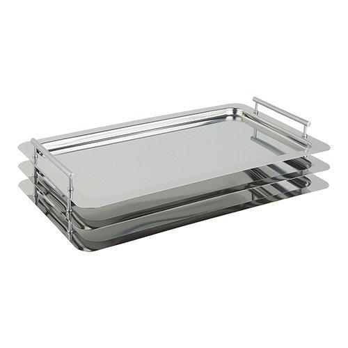  HorecaTraders Serving tray | stainless steel | GN1/1 | 32.5 x 53cm 