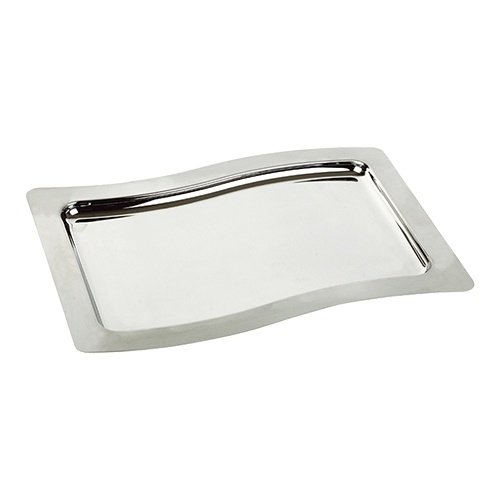  HorecaTraders Serviertablett | Edelstahl | GN1/1 | 32,5 x 53 x 1 cm 