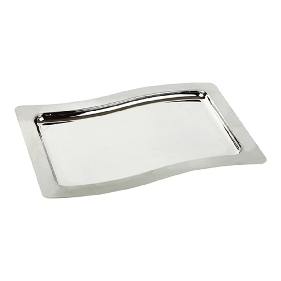 Plateau de service | acier inoxydable | GN1/1 | 32,5 x 53 x 1 cm