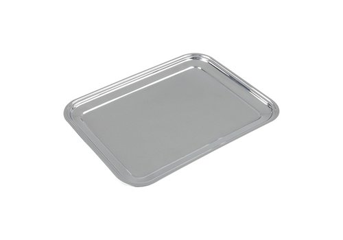  HorecaTraders Serviertablett | Edelstahl | 1,4 kg | GN1/1 | 53 x 32,5 cm 