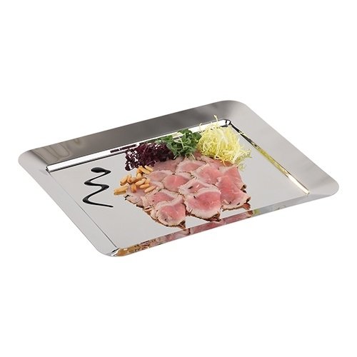  HorecaTraders Serving tray | stainless steel | GN1/2 | 26.5 x 32.5 x 2cm 