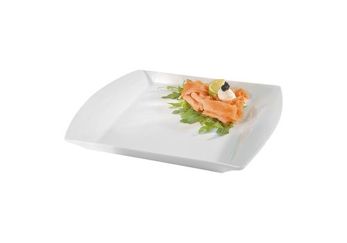  HorecaTraders Serviertablett | Porzellan | GN1/2 | 26,5 x 32,5 x 2 cm 
