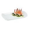 HorecaTraders Serviertablett | 0,81 kg | Porzellan | GN1/3 | 17,6 x 32,5 x 2 cm