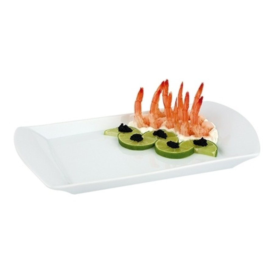 Serviertablett | 0,81 kg | Porzellan | GN1/3 | 17,6 x 32,5 x 2 cm
